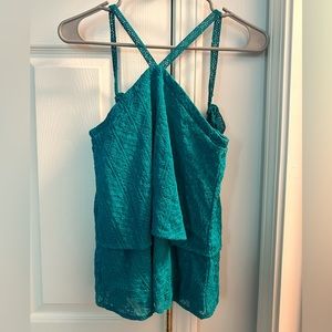 Teal tank top